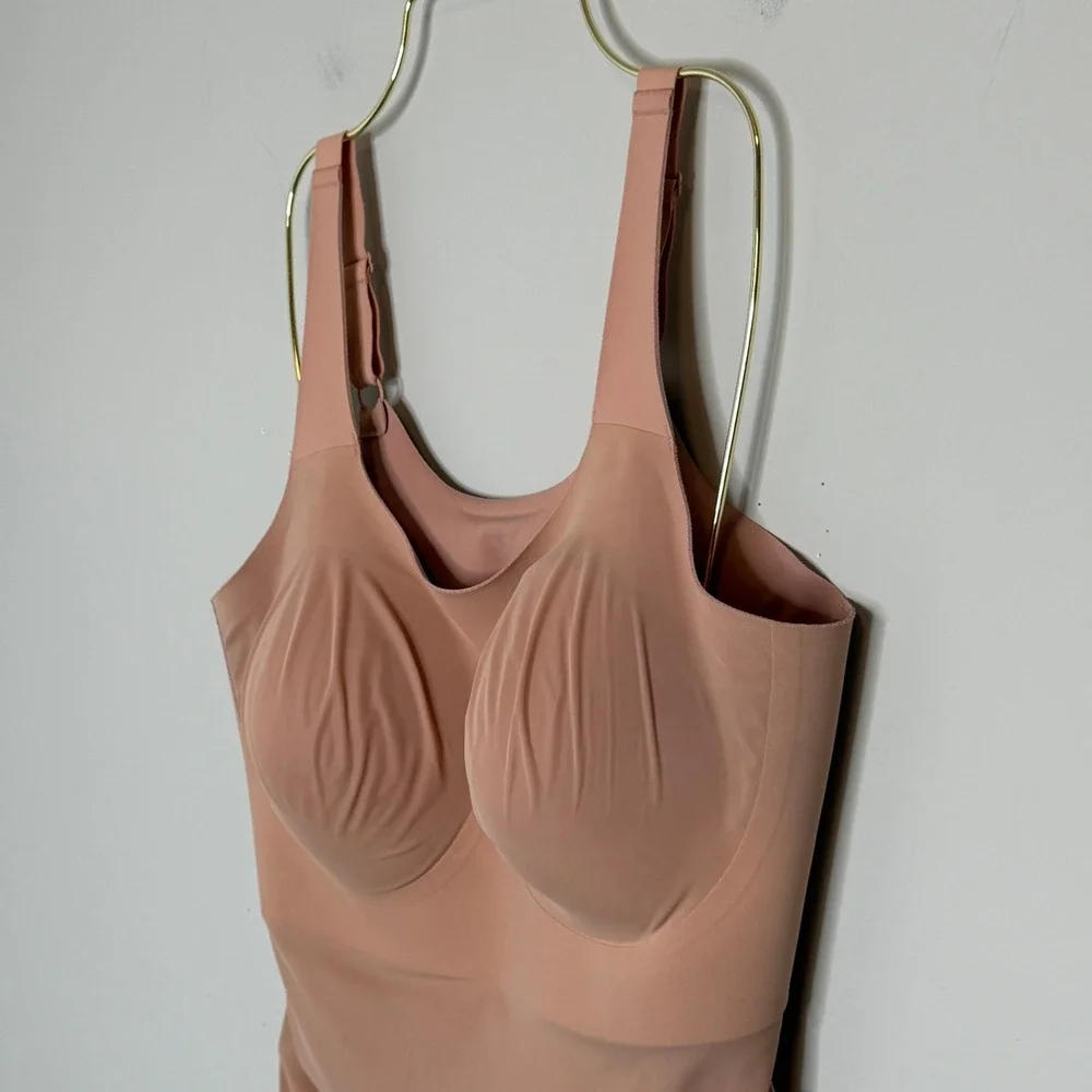 Evelyn & Bobbie Structured Scoop Bra Tank Nude Seamless Camisole 2XL - Picture 5 of 7